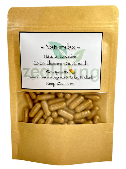 Image of our Natural Laxative & Colon Cleanse capsule supplement. Amazing for gut health and digestive support.