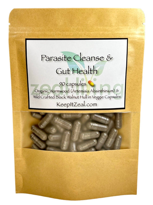 Image of our parasite cleanse capsules, known for their benefits in gut health and digestive support.