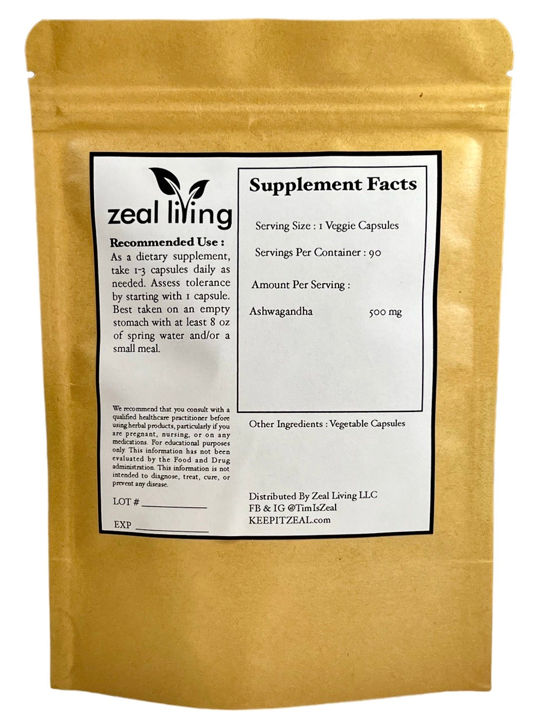 ~The Chill Pill~ Ashwagandha Capsules