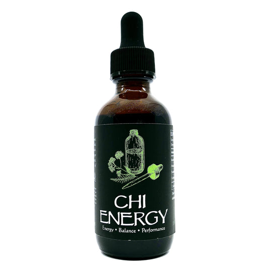 Image of our Chi Energy Support tincture, known for its energy boosting and supporting benefits.